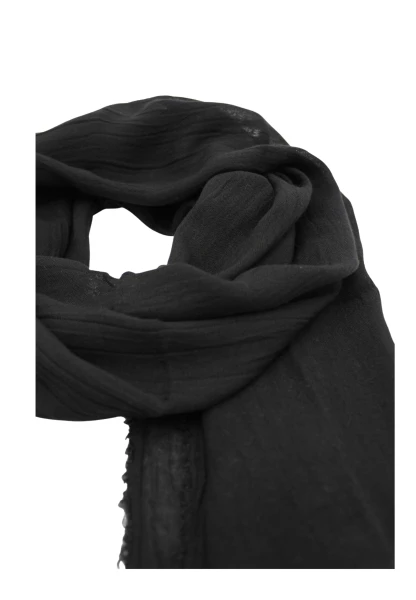 Leslii Schal Uni Viskose Bambus Natur-Schal schwarzer Schal nachhaltig Bamboo Schwarz Neueste Stile