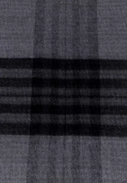 -50% SALE Leslii Schal Muster-Mix gemusterter Streifen-Muster Fransen-Schal kariert in Schwarz Bis zu 65% Rabatt