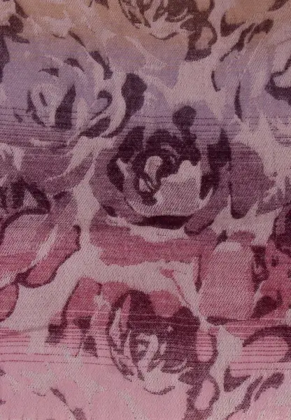 -50% SALE Leslii Schal Blumen-Muster Rosen gemusterter Fransen-Schal Muster-Schal in Pink Lila Discount Store für neue Produkte