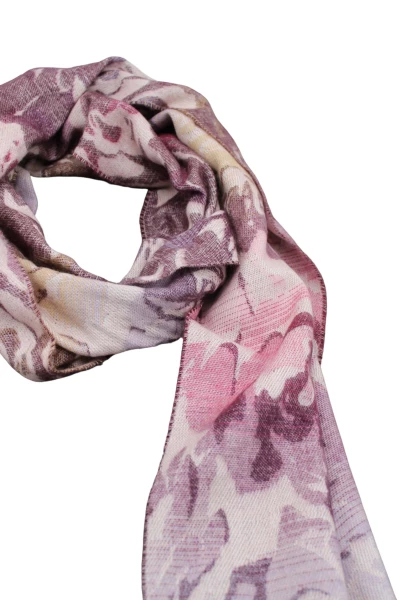 -50% SALE Leslii Schal Blumen-Muster Rosen gemusterter Fransen-Schal Muster-Schal in Pink Lila Discount Store für neue Produkte