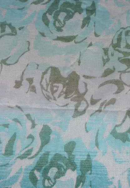 -50% SALE Leslii Schal Blumen-Muster Rosen gemusterter Fransen-Schal Muster-Schal in Grün Mint Riesige Rabatte