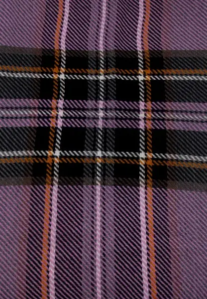 -50% SALE Leslii Schal Streifen-Muster lilafarbener Schal Fransen-Schal gemustert in Lila Schwarz Fabrikladen