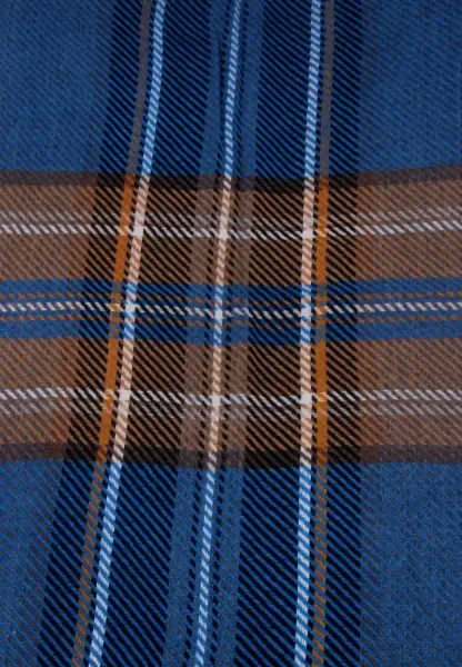 -50% SALE Leslii Schal Streifen-Muster blauer Schal Fransen-Schal gemustert in Blau Schwarz Begrenzt auf 3 Tage