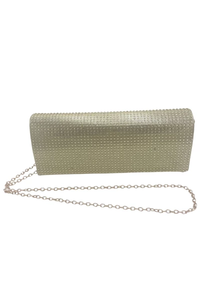 Leslii Clutch Handtasche Glitzer Steinchen in Gold Flash Sale