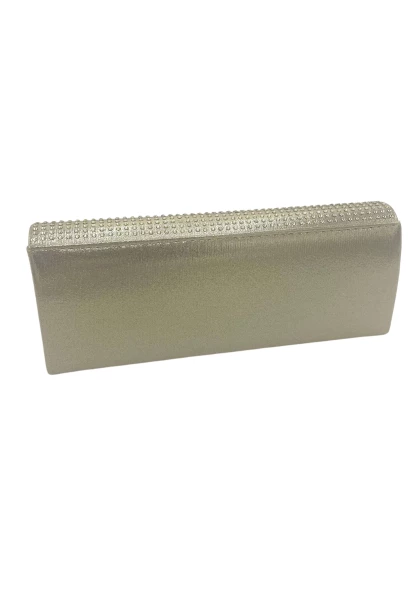 Leslii Clutch Handtasche Glitzer Steinchen in Gold Flash Sale