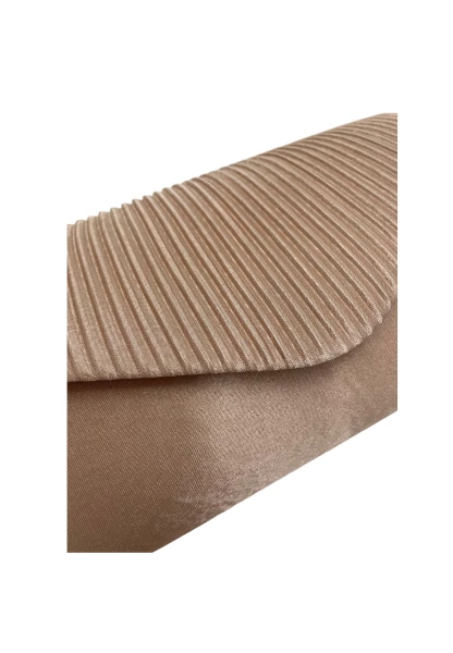 Leslii Clutch Handtasche Schimmer in Beige Begrenztes Angebot
