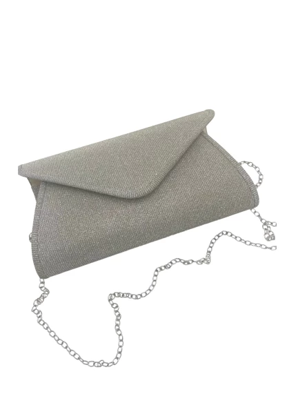 Leslii Clutch Handtasche Glitzer in Silber Exklusivangebot