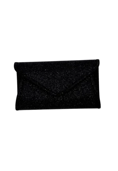 Leslii Clutch Handtasche Glitzer in Schwarz Preisnachlass