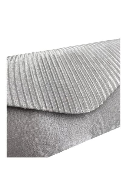 Leslii Clutch Handtasche Schimmer in Grau Saisonschlussverkauf