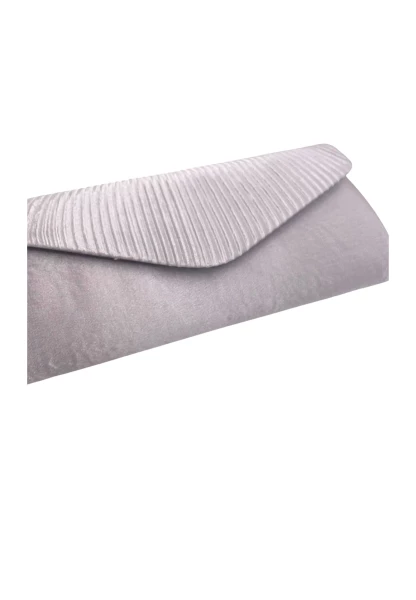 Leslii Clutch Handtasche Schimmer in Grau Saisonschlussverkauf