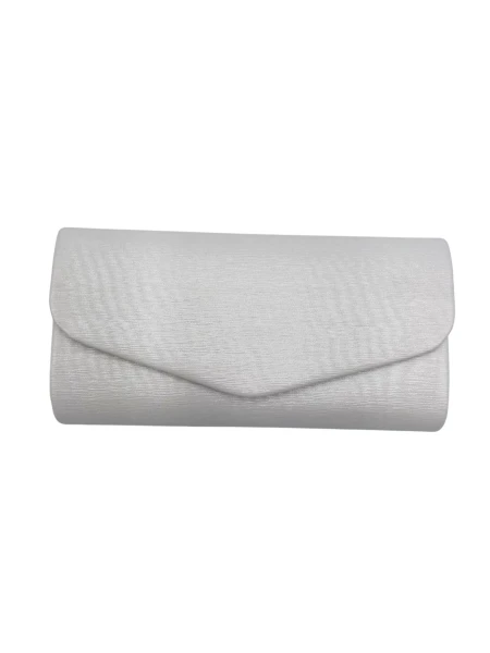 Leslii Clutch Handtasche Schimmer in Weiß Valentinstagsangebot