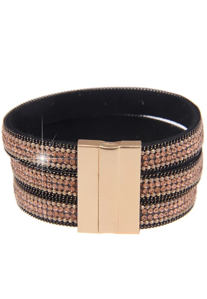 Leslii Last Chance Armband Statement Strass - 08/braun Neuheiten