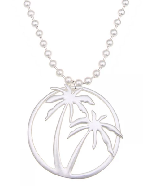 -50% SALE Leslii Lange Halskette Summer Feeling in Silber Discount Store für neue Produkte