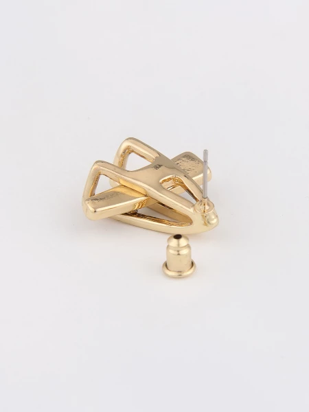 Leslii Damen-Ohrringe Yvonne Statement Glitzer goldene Ohrstecker Modeschmuck-Ohrringe Gold Bis zu 50% Rabatt