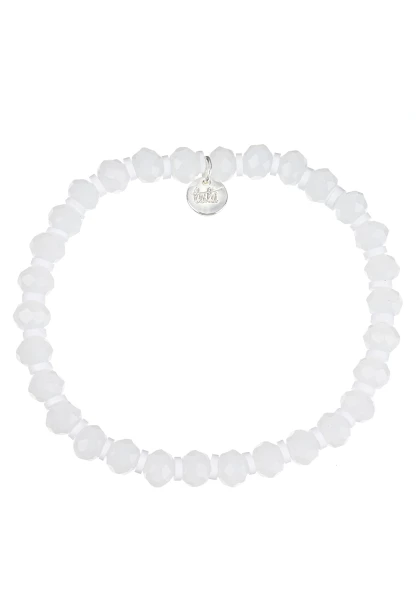 Leslii Armband Glasperlen in Weiß Flash Sale