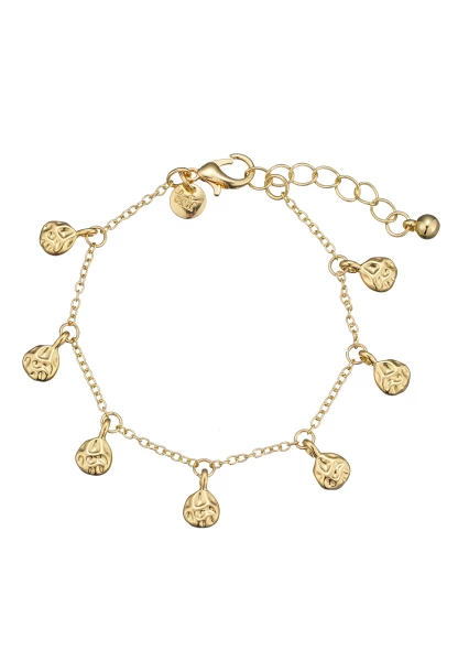 Leslii Armband Gehämmert in Gold Exklusivangebot