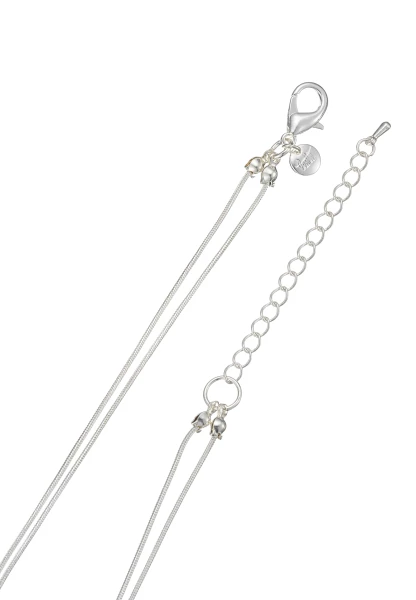 Leslii kurze Layering Kette Pearls Silber zollfrei