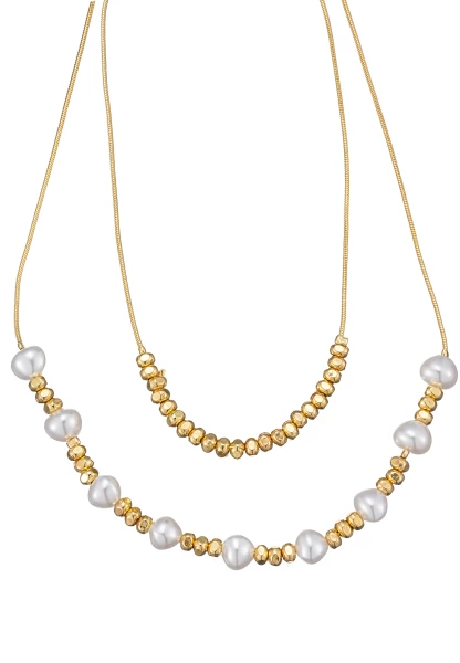 Leslii Kurze Kette Layering Pearls | Gold Blitzverkäufe