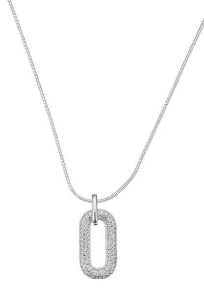 Leslii kurze Schlangenkette Strassoval | Silber Limitierter Zeitrabatt