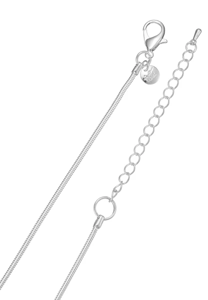 Leslii lange Schlangenkette Scheibenanhänger | Silber Günstig kaufen