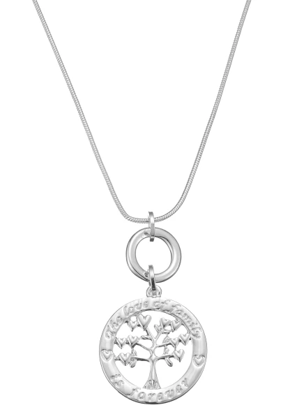 Leslii Lange Kette Lebensbaum Silber Flash Sale