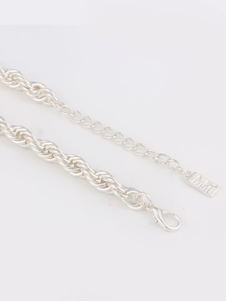 Leslii Kurze Kette Swirl Silber Begrenztes Angebot