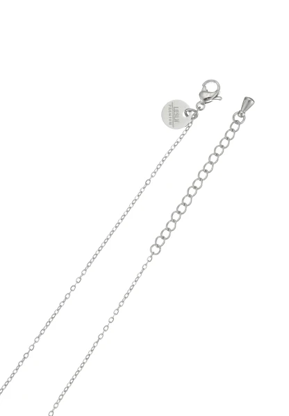 Leslii Kurze Halskette Herz Edelstahl Silber Zeitlich begrenztes Angebot
