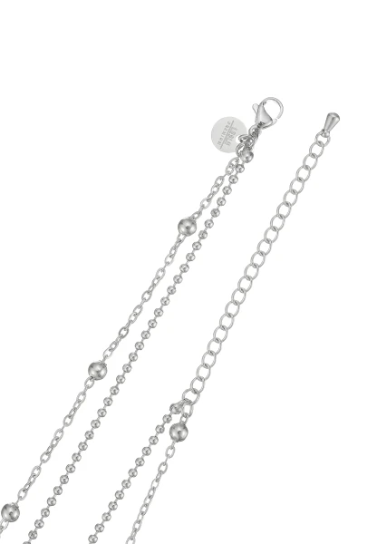 Leslii Kurze Kette Layering Kugeln Silber Große Rabatte