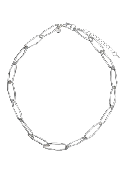 Leslii Kurze Halskette Oval Glieder Collier Silber Bis zu 60% Rabatt
