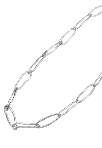 Leslii Kurze Halskette Oval Glieder Collier Silber Bis zu 60% Rabatt