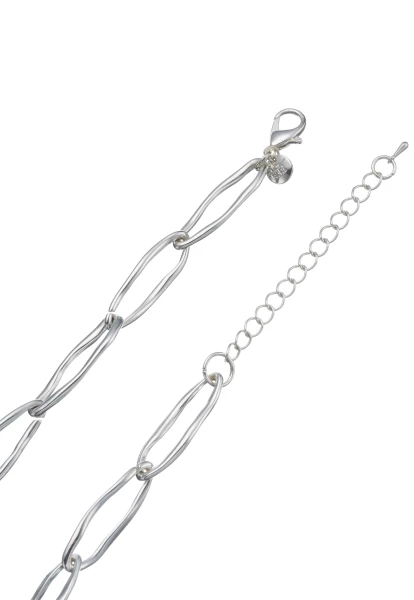 Leslii Kurze Halskette Oval Glieder Collier Silber Bis zu 60% Rabatt