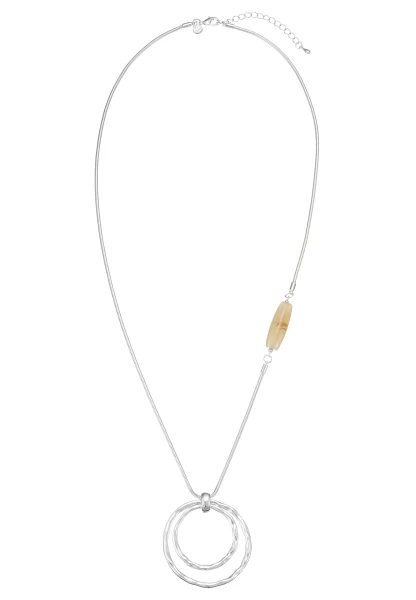 Leslii Lange Kette Nature Silber Riesige Rabatte