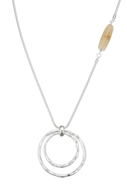 Leslii Lange Kette Nature Silber Riesige Rabatte
