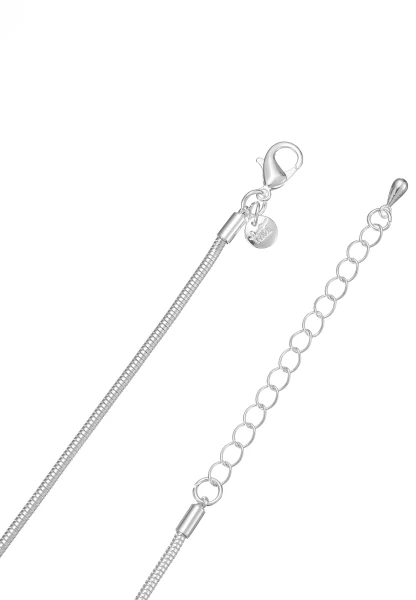 Leslii Lange Kette Nature Silber Riesige Rabatte