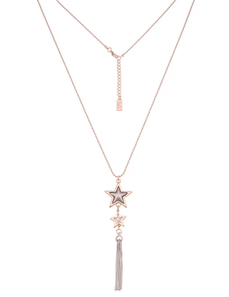 - 50% Sale Leslii lange Halskette Stern roségold Rabatte dieses Monats