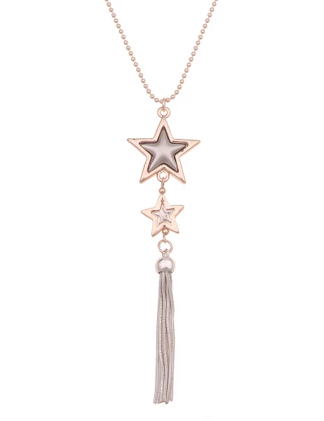 - 50% Sale Leslii lange Halskette Stern roségold Rabatte dieses Monats