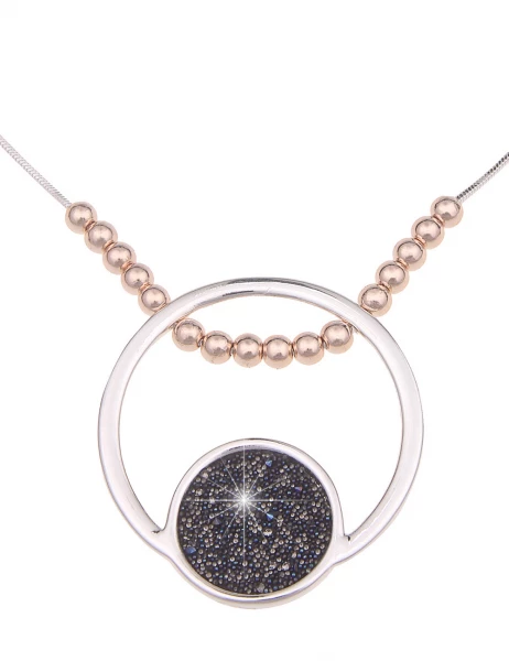 -50% SALE Leslii Kurze Halskette Bicolor Mix in Silber Rosé Zeitlich begrenztes Angebot