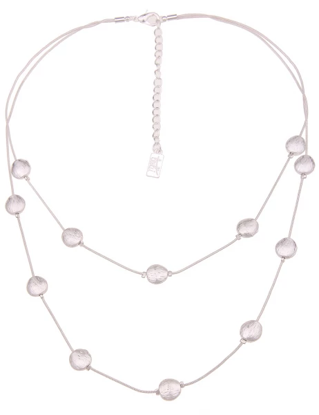 -50% SALE Leslii Kurze Halskette Muster Rund in Silber Bis zu 60% Rabatt