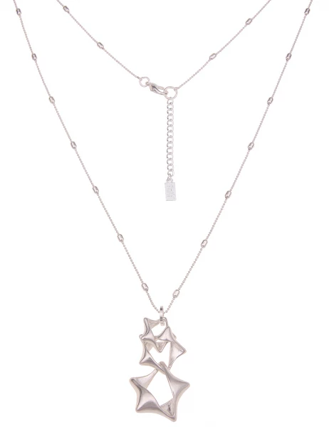-50% SALE Leslii Lange Halskette Stern Trio in Silber Nur für heute
