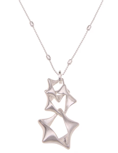 -50% SALE Leslii Lange Halskette Stern Trio in Silber Nur für heute