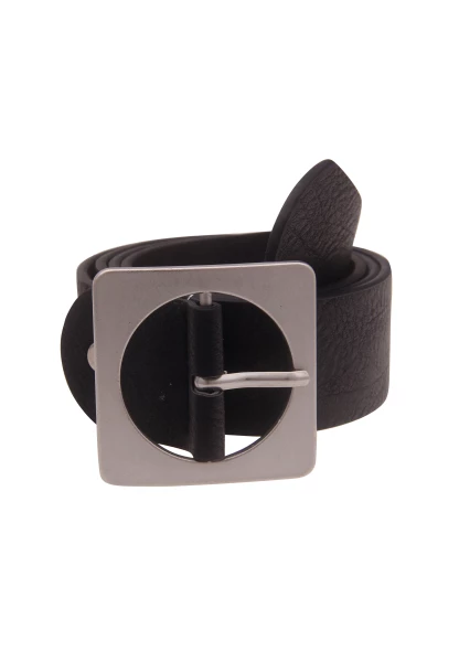 -50% SALE! Leslii Damen-Gürtel Square schwarzer Gürtel Breite 4cm in Schwarz Kostenloser Versand international