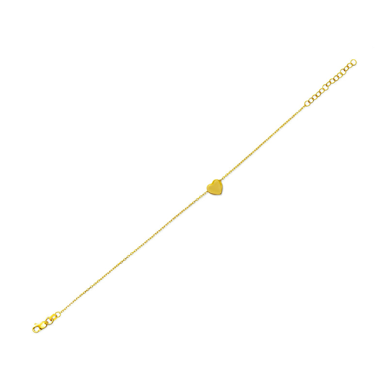 Mosuo Jewellery Herz Gold Armband - Vermeil Große Rabatte