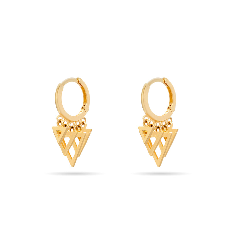 Mosuo Jewellery Dreieck Charm Creolen Mosuo Jewellery Dreieck Charm Creolen