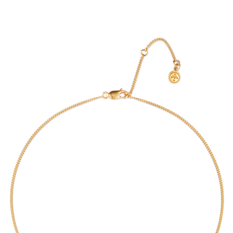 Mosuo Jewellery Geburtsstein Halskette Mai - Vermeil & Grüner Onyx 50% Rabatt mit kostenlosem Versand