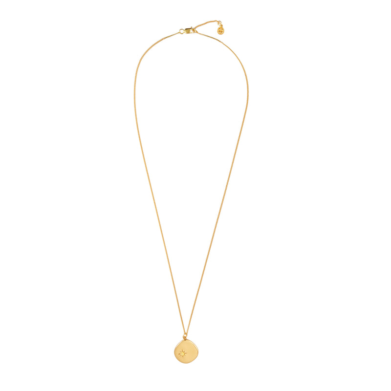 Mosuo Jewellery Geburtsstein Halskette November - Vermeil & Citrin Black Friday Preise
