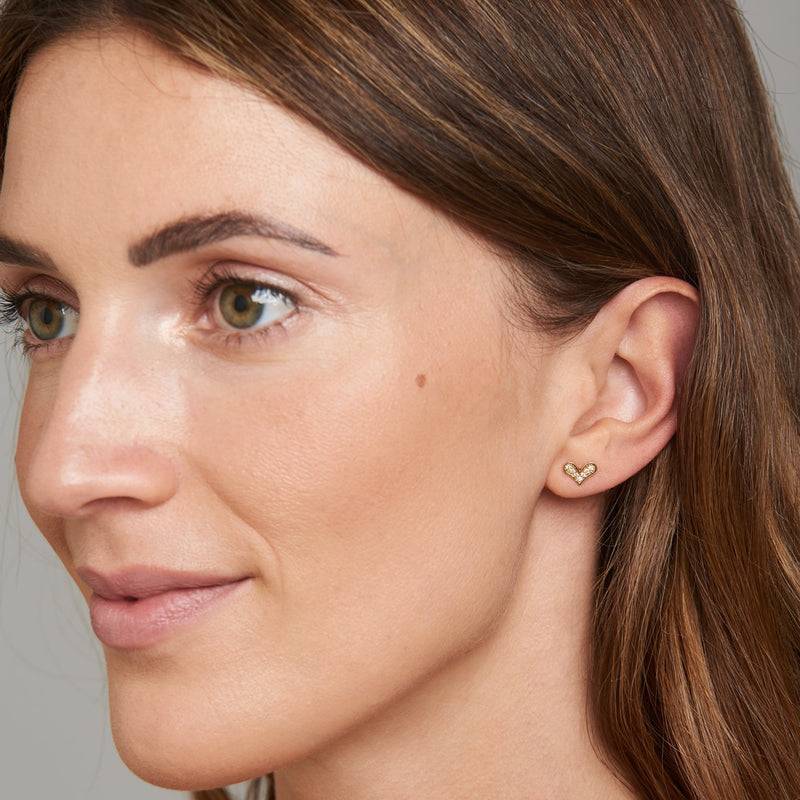 Mosuo Jewellery Diamant Herz Ohrringe Meist gekauft