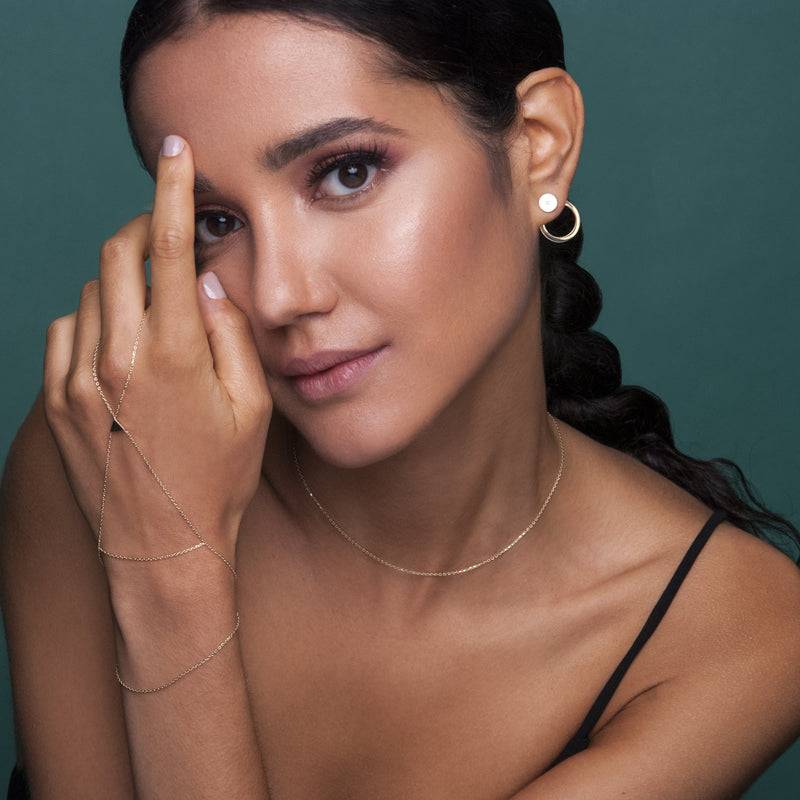 Mosuo Jewellery Brilliant Ohrstecker mit Creole Günstig kaufen