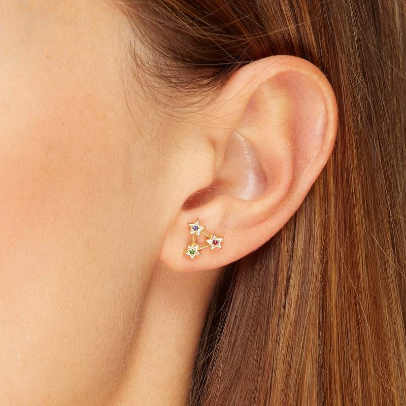 Mosuo Jewellery Regenbogen Stern Ohrstecker Flash Sale