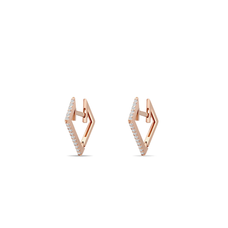 Mosuo Jewellery Eckige Diamant Creolen Online Shopping