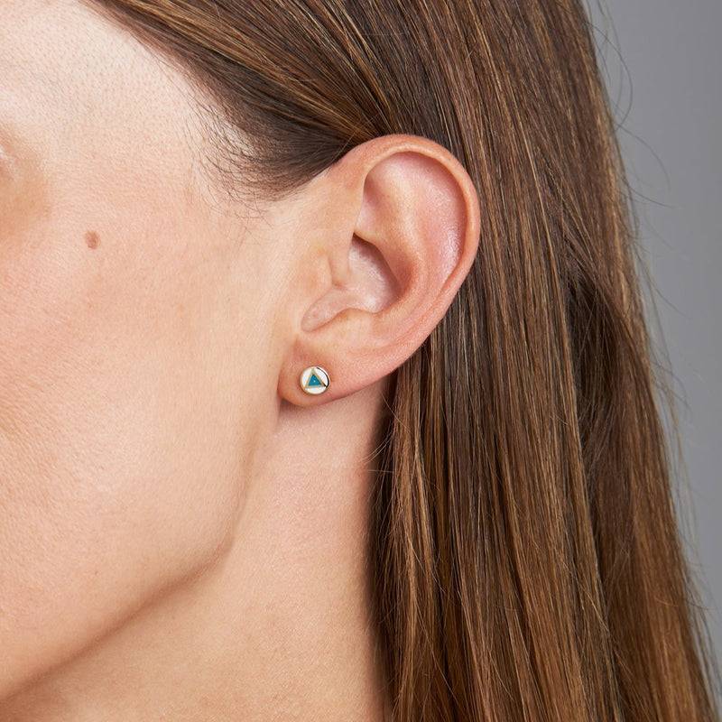 Mosuo Jewellery Emaille Dreieck Ohrringe Exklusivangebot